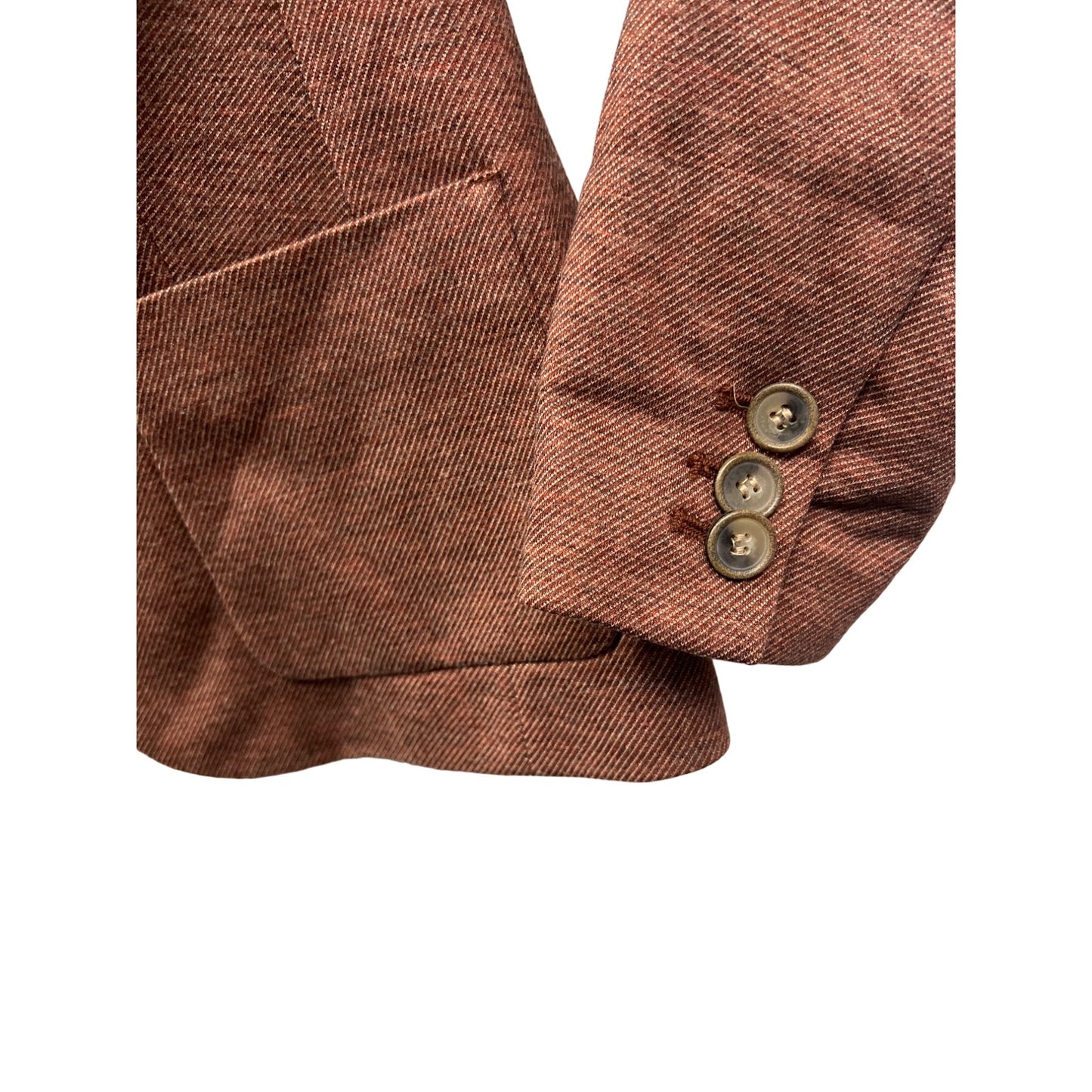 The Limited Brown Stretch Tailored Blazer with Satin Diamond Lining
