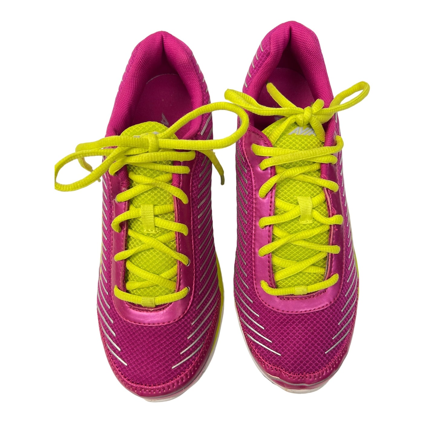 Avia Pink and Yellow Lynx Tennis Shoe Sneakers