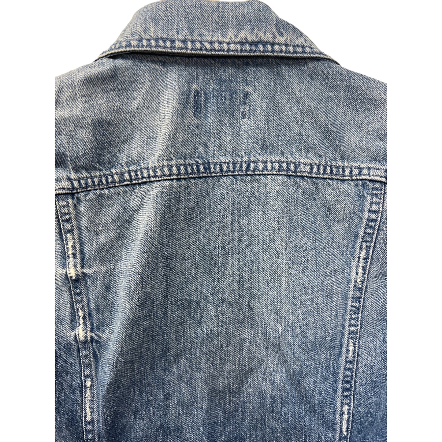 J. Crew Vintage Y2K Distressed Denim Jean Jacket Vest