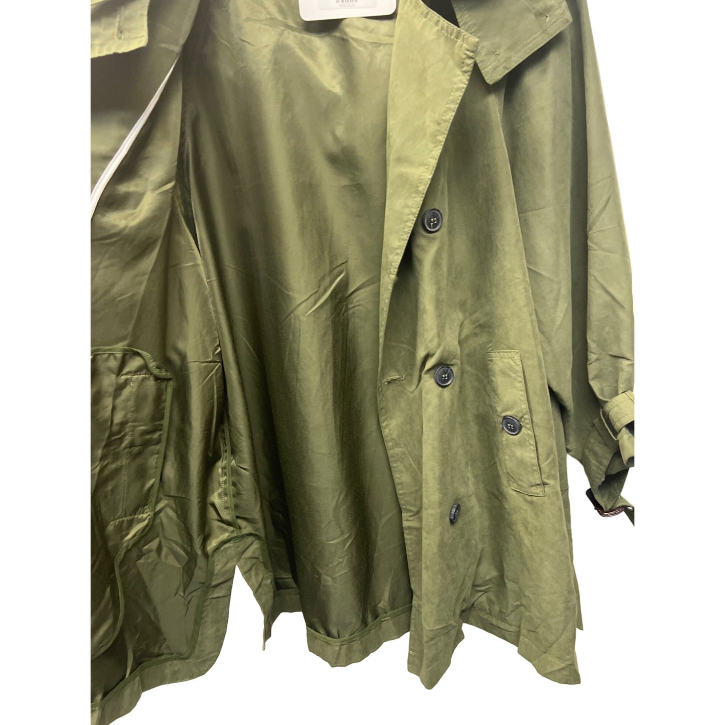 Umgee NWT Army Green Double Breasted Cargo Hoodie Jacket