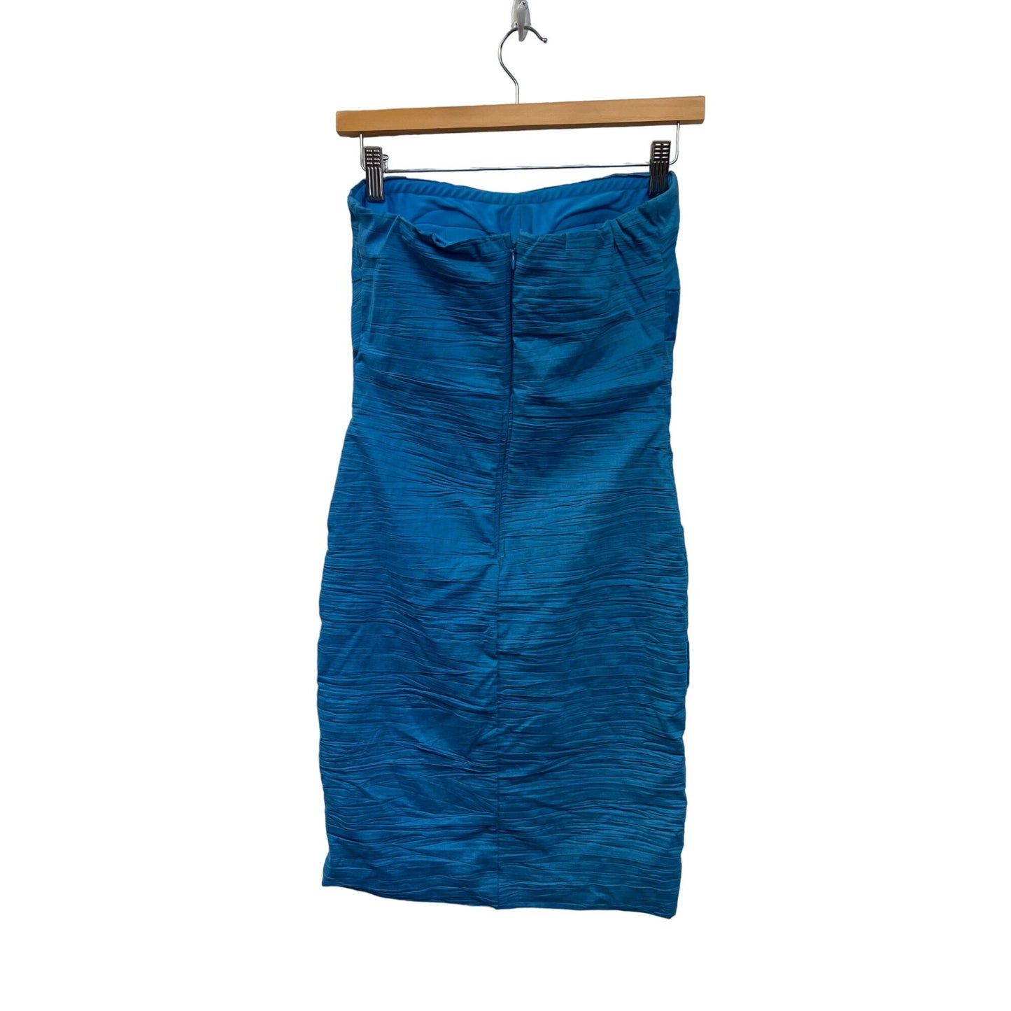 Snap Royal Blue Strapless Mini Bodycon Dress