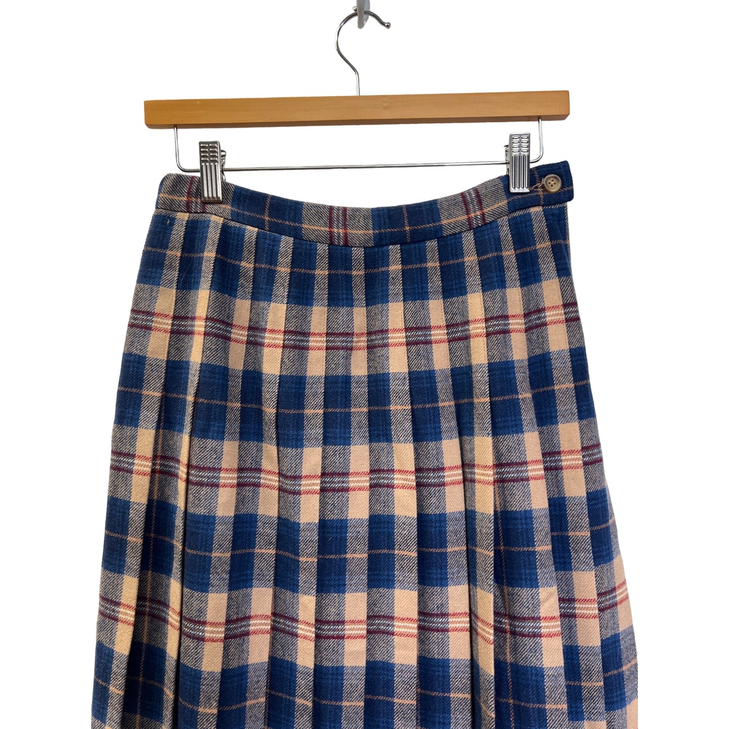 Pendleton Vinatage Authentic Cailean Tartan Wool Pleated Midi Skirt