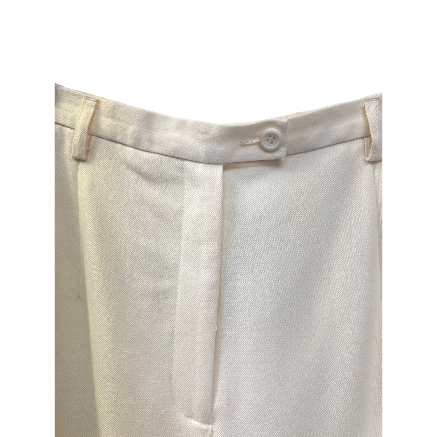 Pendleton Vintage Cream Virgin Wool High Waist Trouser Pants