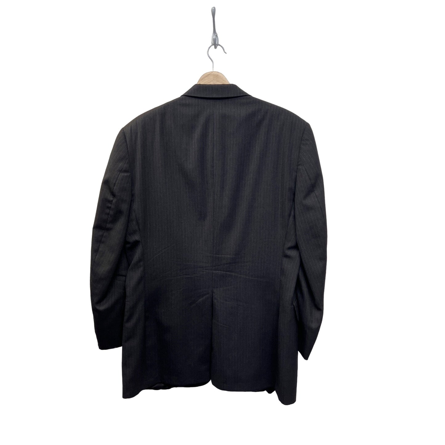 Burberry London Black Wool Pinstripe Blazer Sports Coat