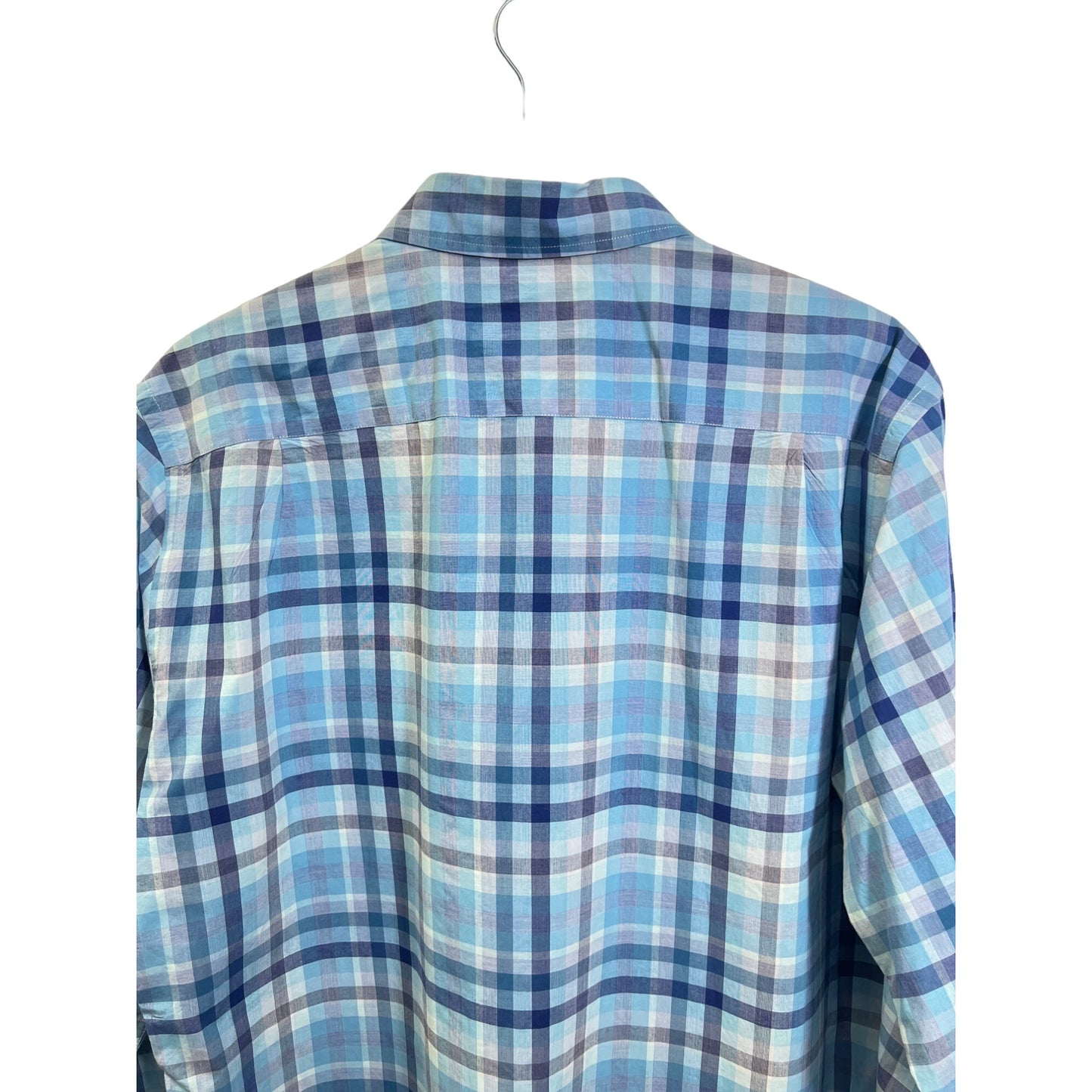 Rodd & Gunn Original FIt Blue Plaid Cotton Button Down Shirt