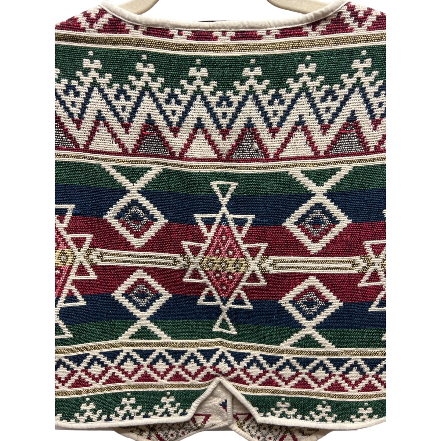 NeoNostalgia Vintage 90's Tapestry Fair Isle Aztec Vest