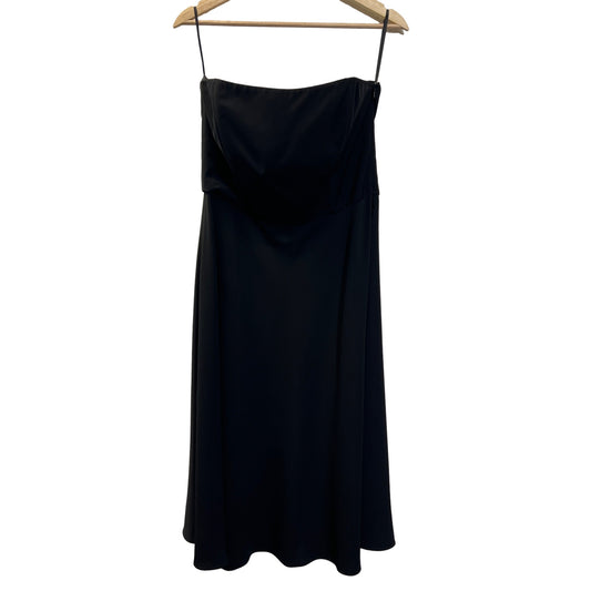 Banana Republic Black Strapless A-Line Fit and Flare Dress