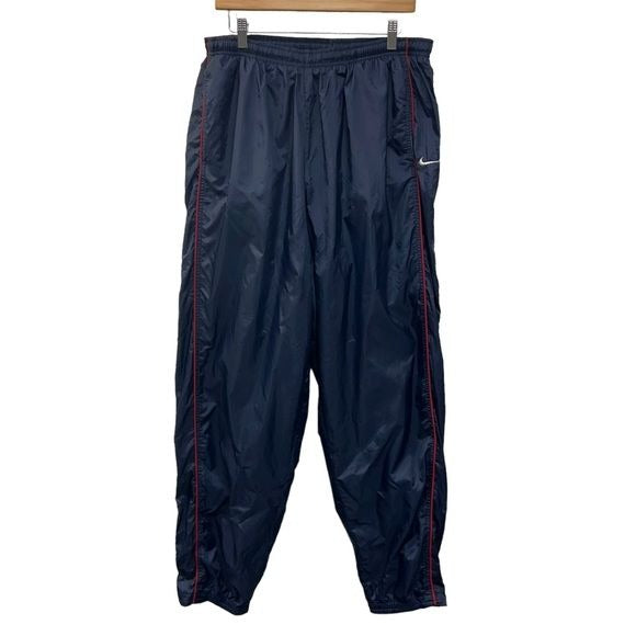 Nike Vintage 90’s Blue with Red Stripe Track Warm Up Pants