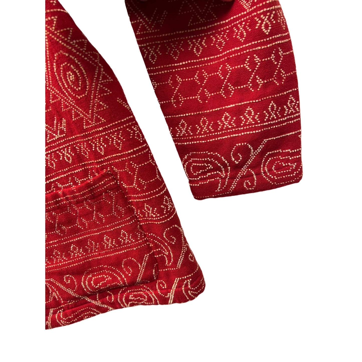 Daniel K New York Red Tapestry Geometric Blazer Jacket