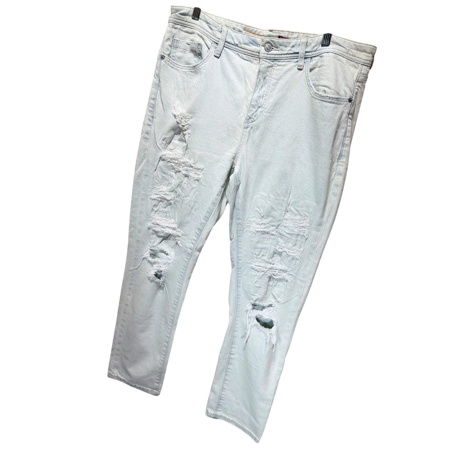 Pilcro and the Letterpress Slim Boyfriend Heavily Distressed Jean by Anthro