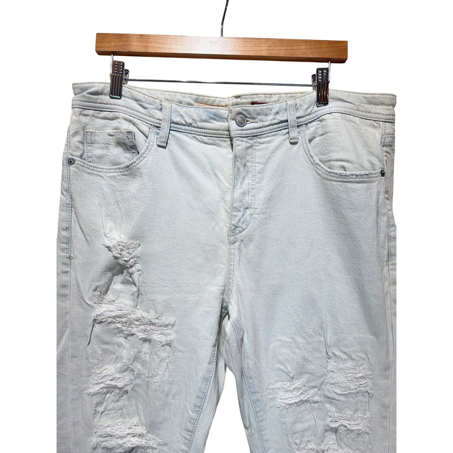 Pilcro and the Letterpress Slim Boyfriend Heavily Distressed Jean by Anthro