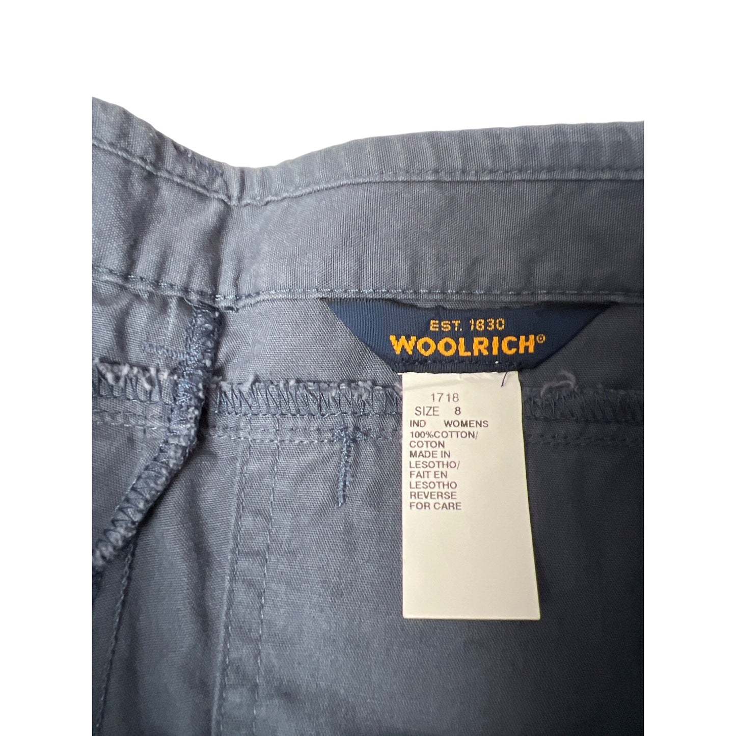 Woolrich Blue Cotton Bermuda Shorts