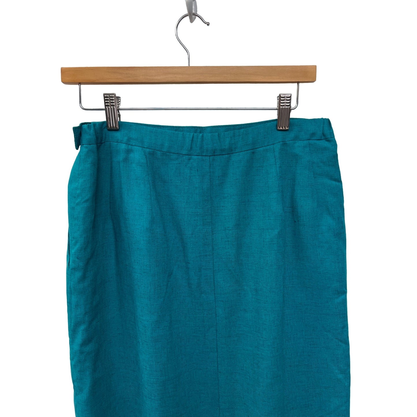 Pendleton Country Sophisticates Vintage 90's Teal Tweed Pencil Skirt