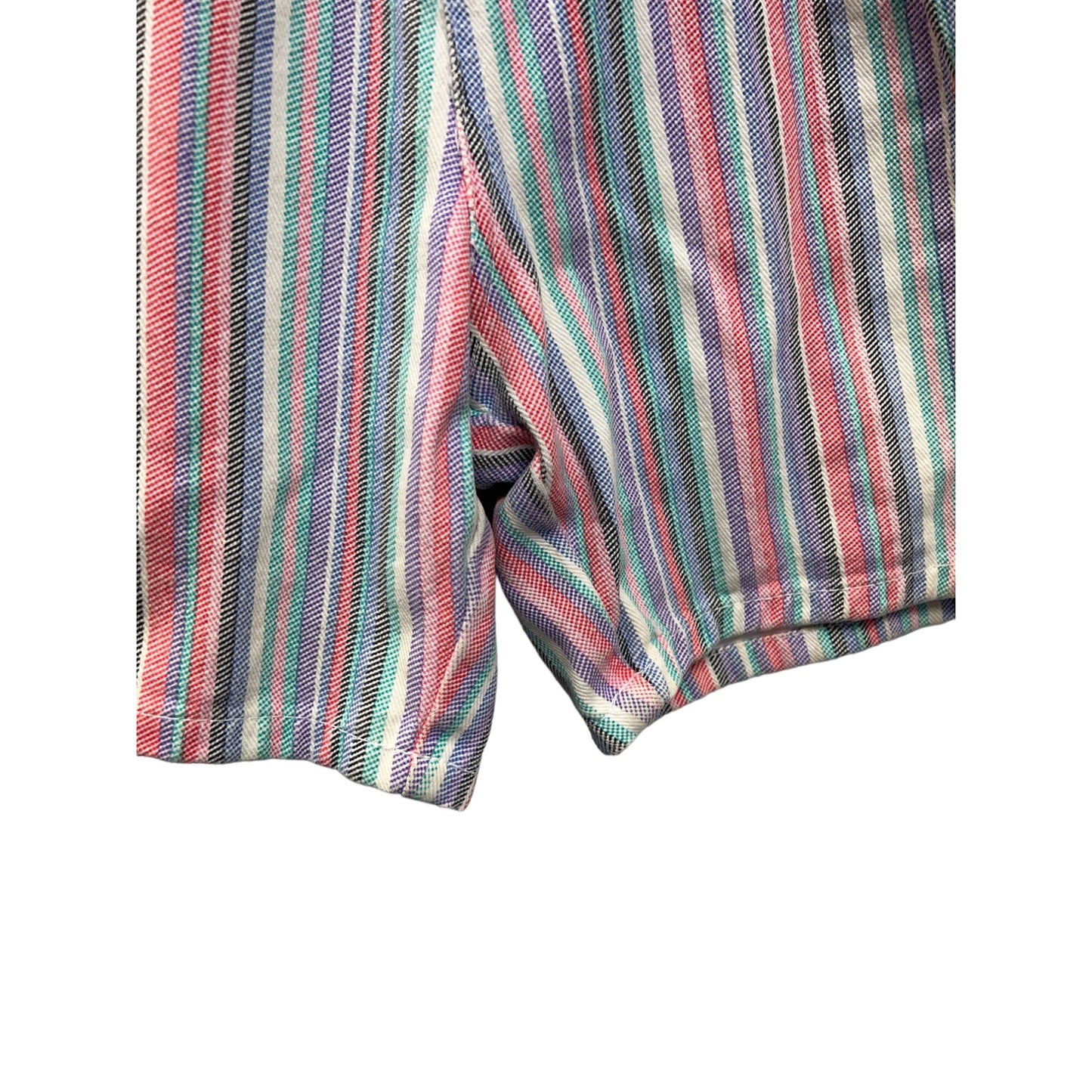 Absolutely NO! Vintage 80's Striped Bermuda Jean Shorts