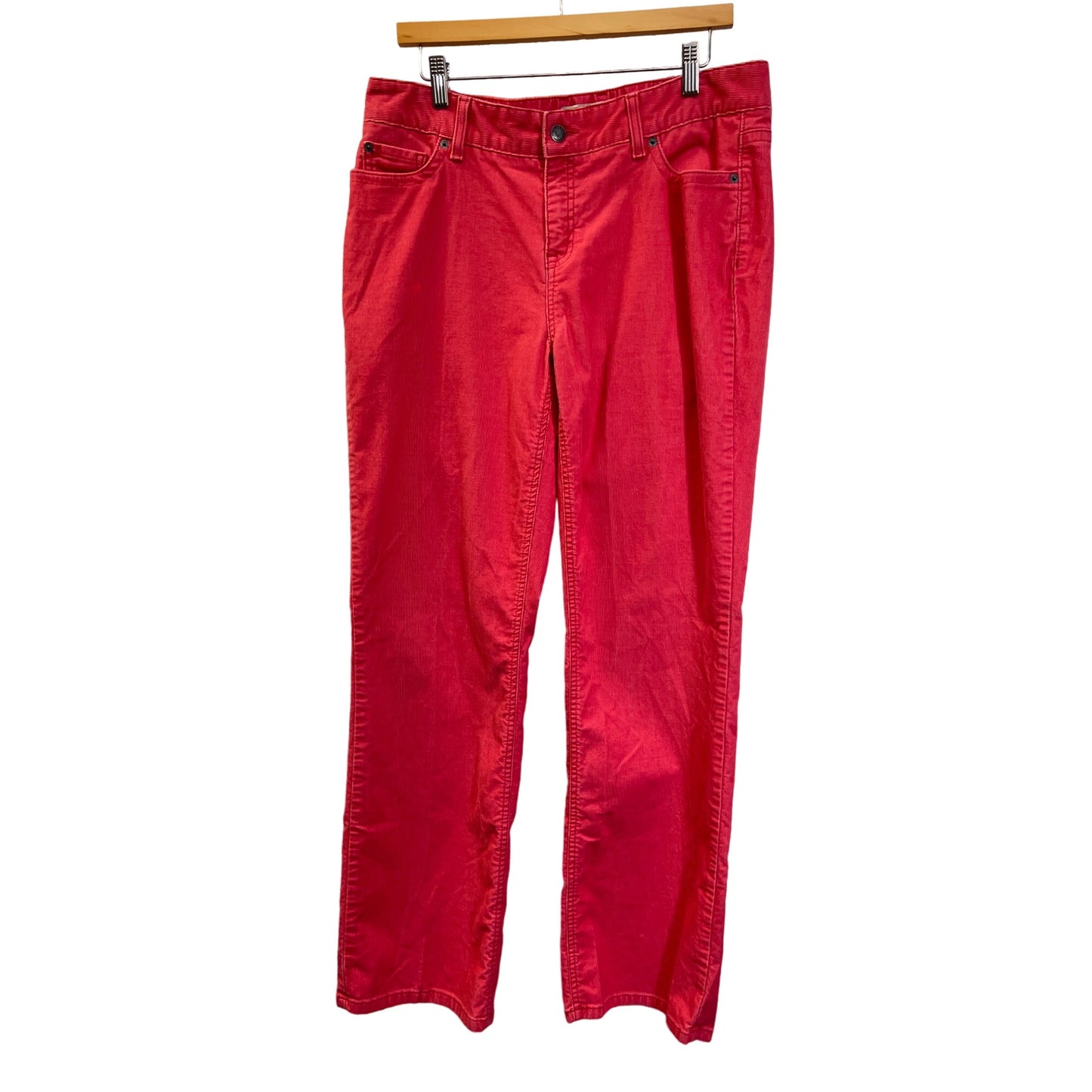 L.L. Bean Vintage Straight Fit Pink Coral Corduroy Pants