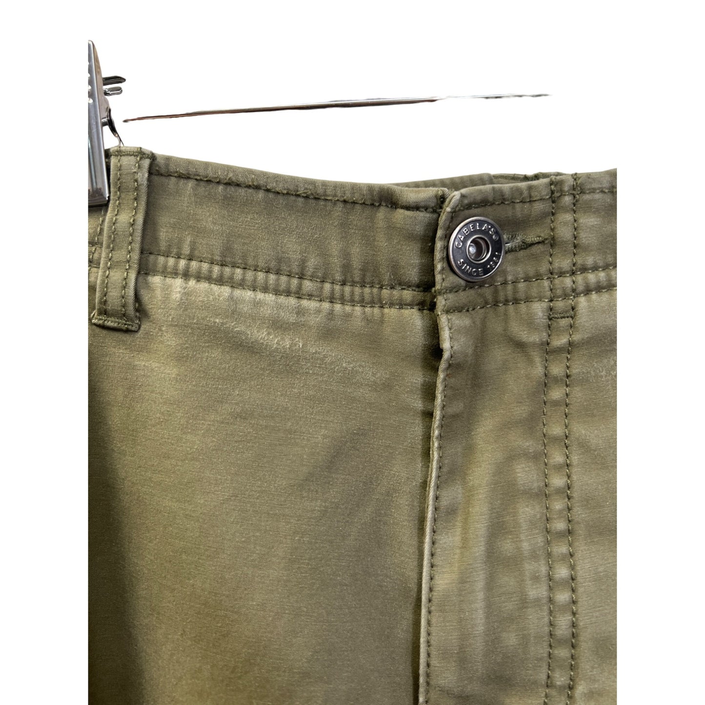 Cabela's Lined Olive Green Cargo Work Pants