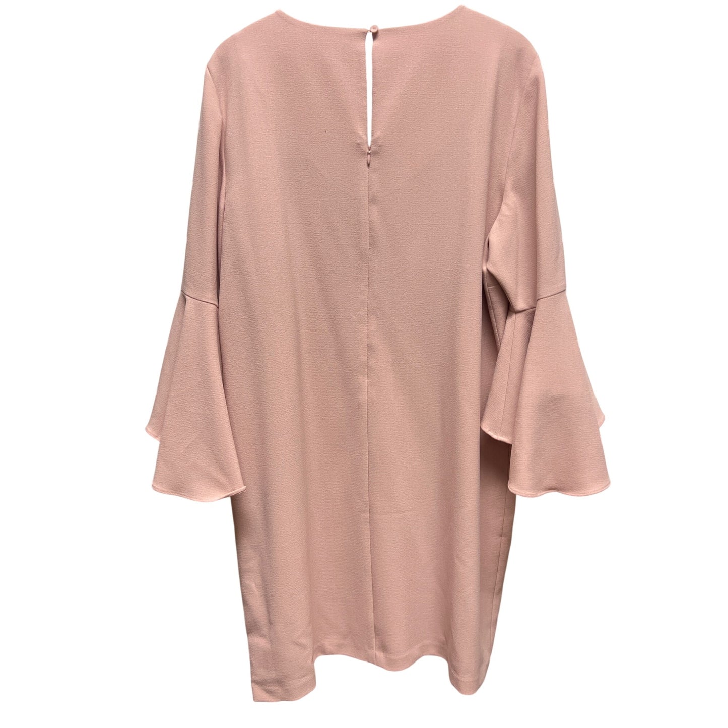 Chico's Pink Crepe Bell Sleeve Shift Dress