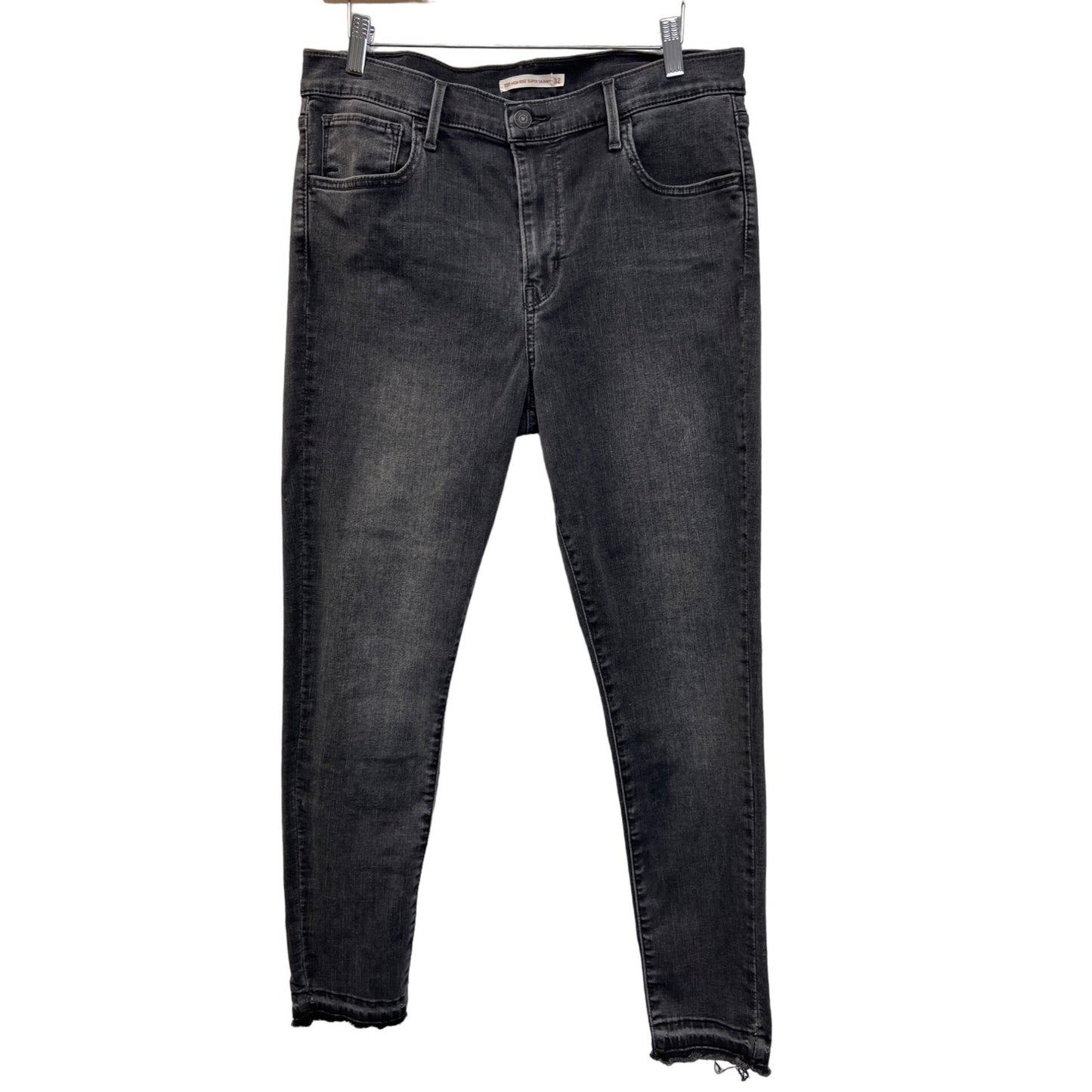 Levi's 720 High Rise Super Skinny Faded Black Denim Jeans