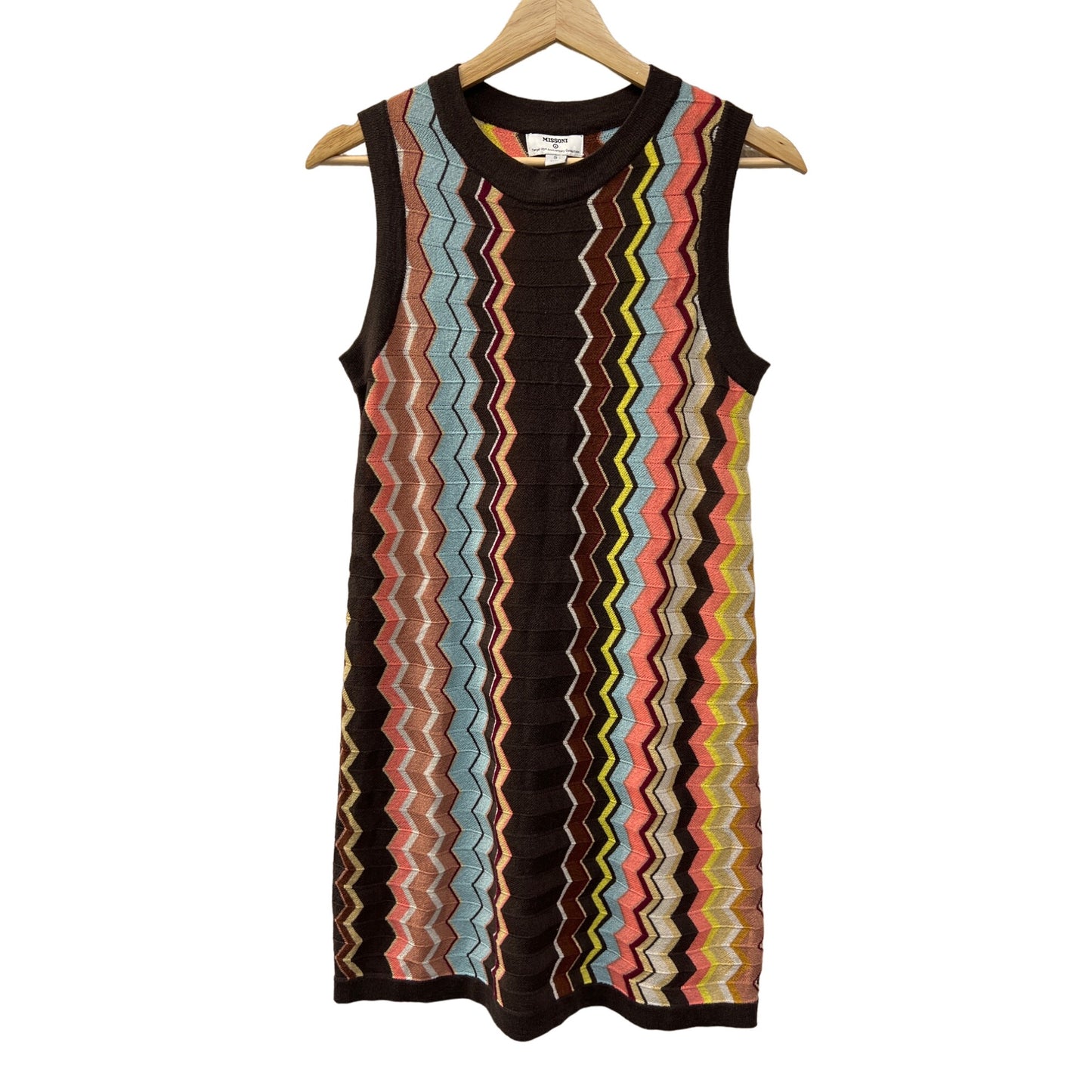 Missoni for Target Multicolor Chevron Sleeveless 70's Style Sweater Dress