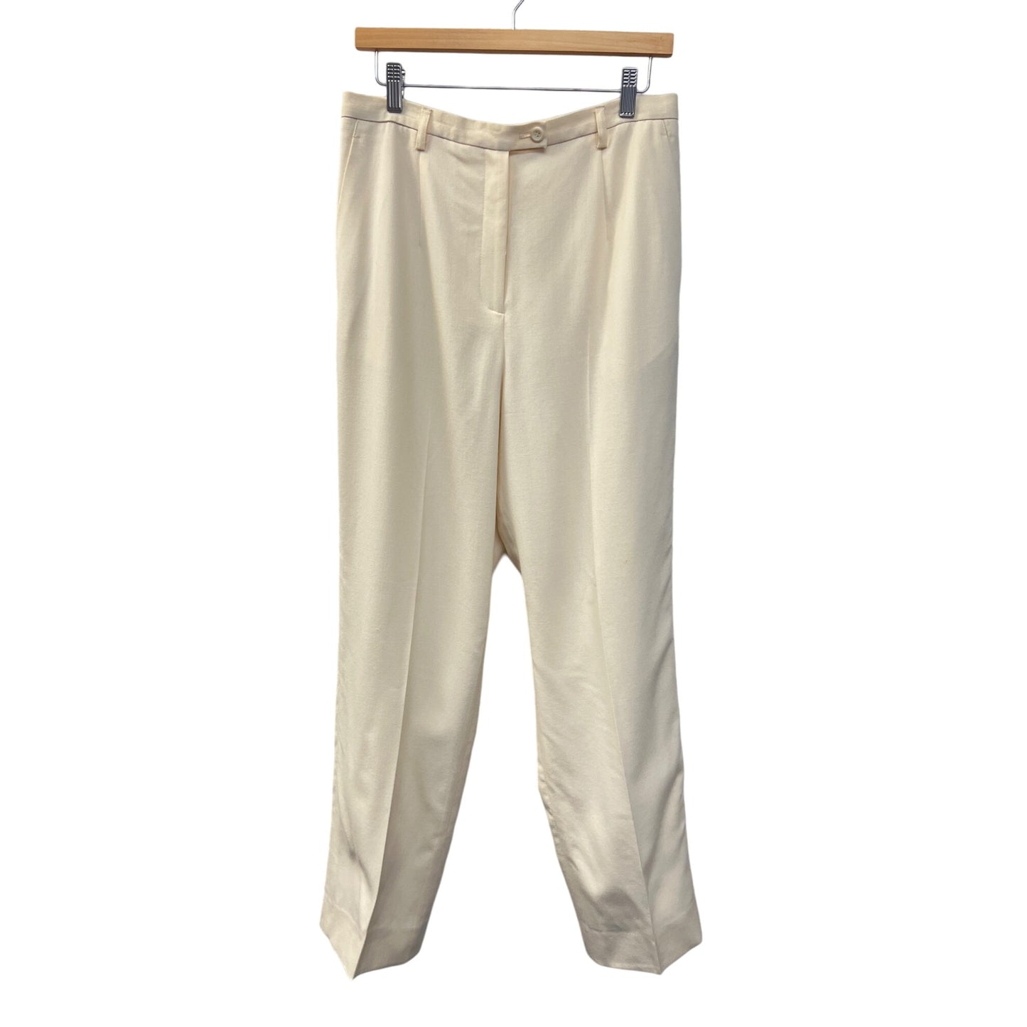 Pendleton Vintage Cream Virgin Wool High Waist Trouser Pants