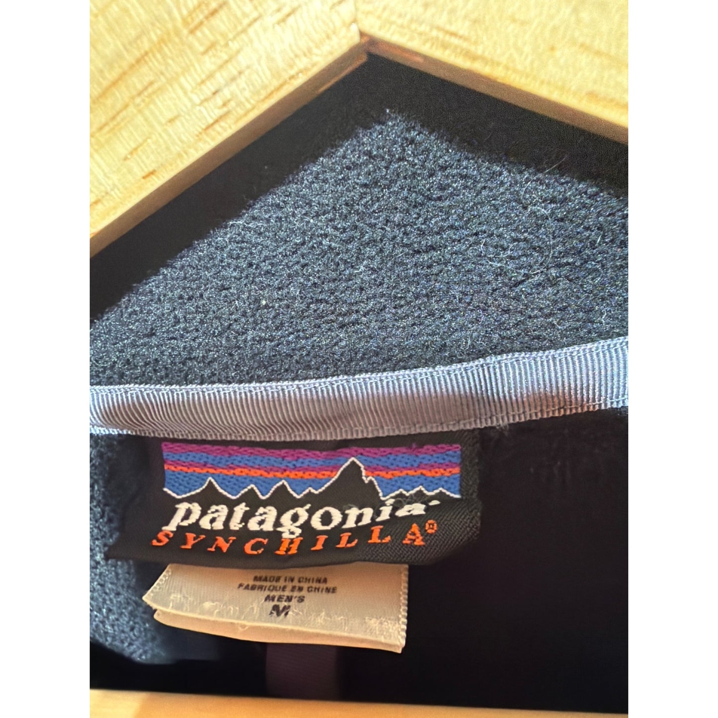 Patagonia Black Synchilla Full Zip Fleece Jacket Mens M Outdoor Warm