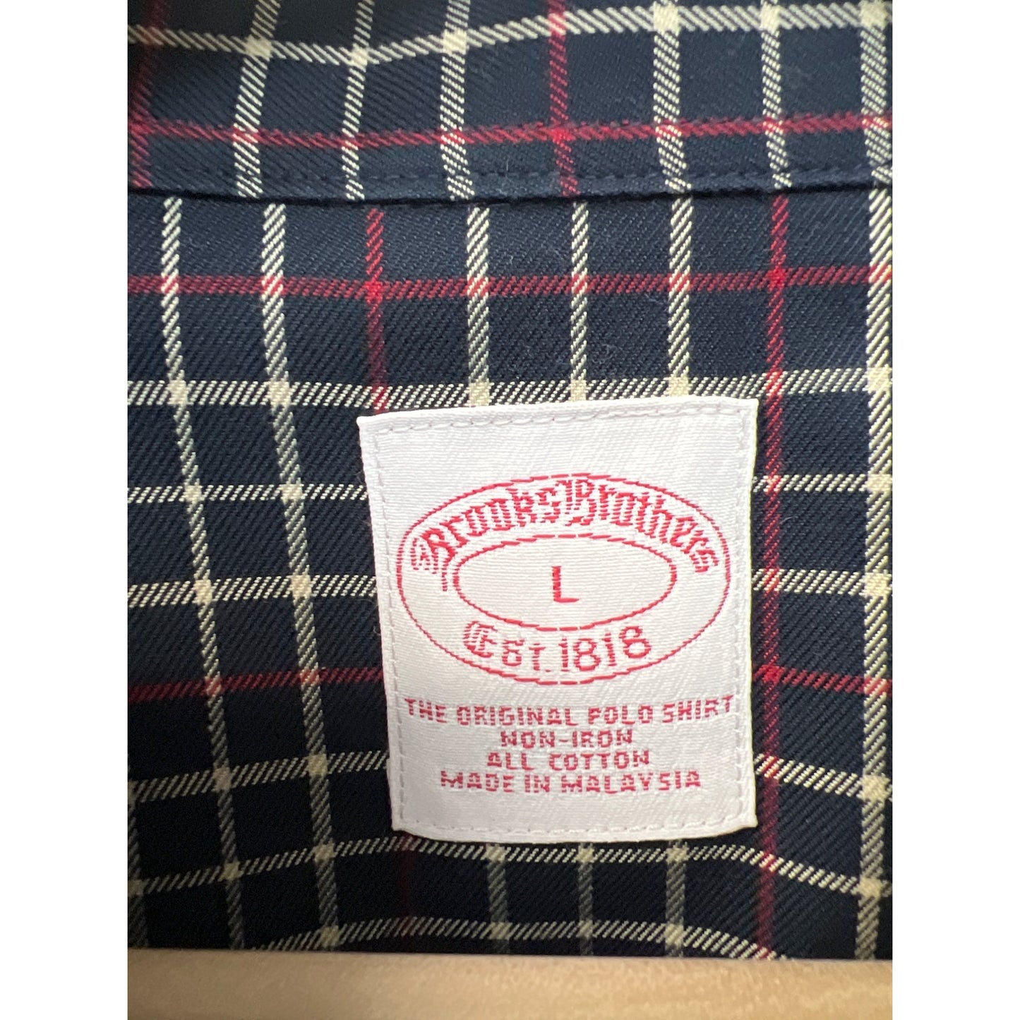 Brooks Brothers The Original Polo Shirt Long Sleeve Plaid Button Down Shirt