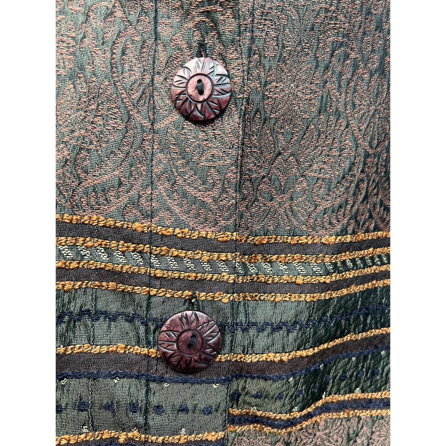 Marisol Vintage Striped Brocade Tapestry Jacket