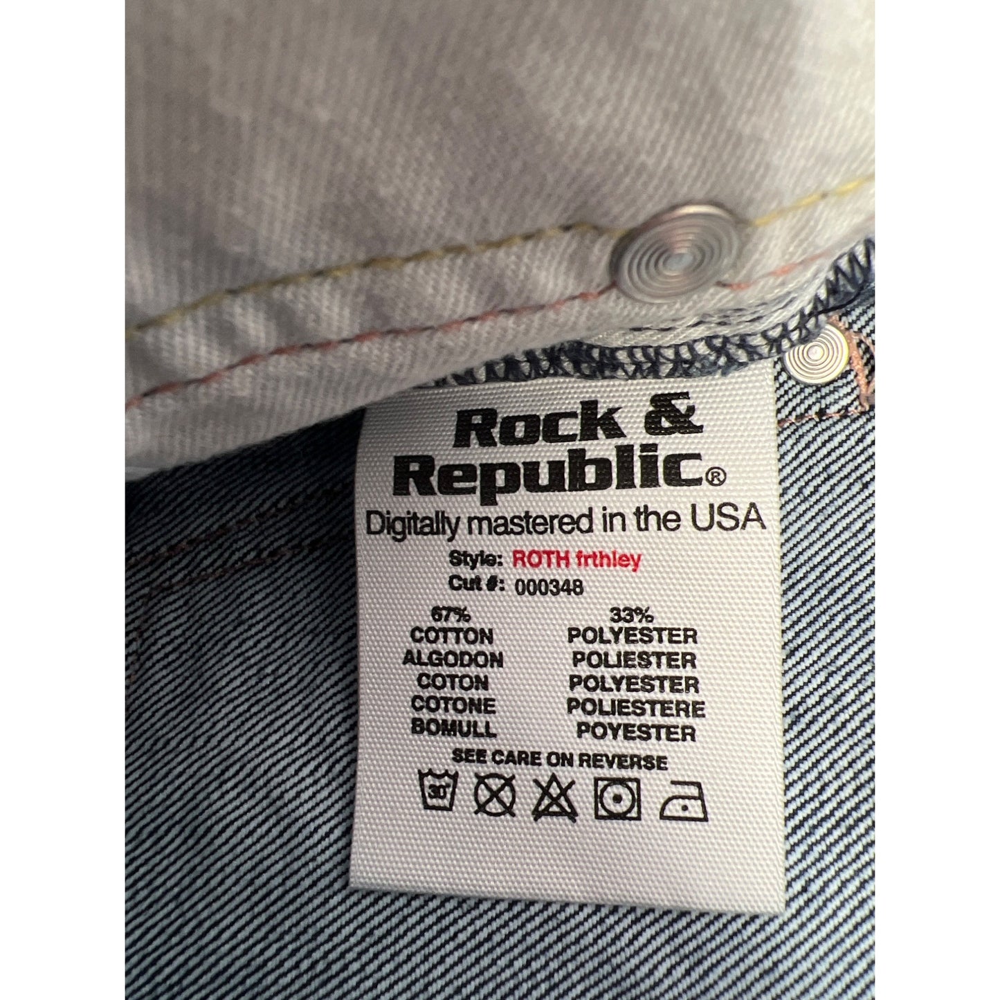 Rock & Republic Vintage Y2K Roth Trthley Bootcut Low Rise Jeans