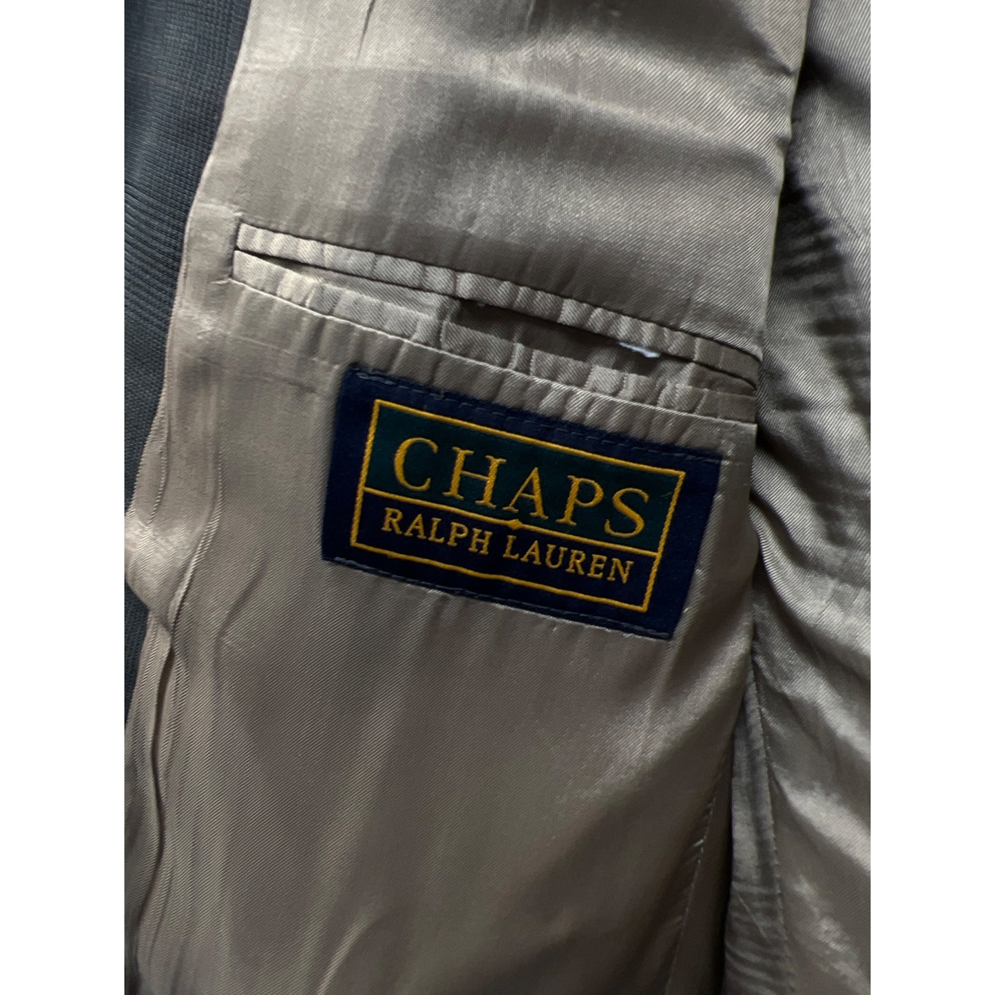 Chaps Ralph Lauren Vintage Gray Taupe Blazer
