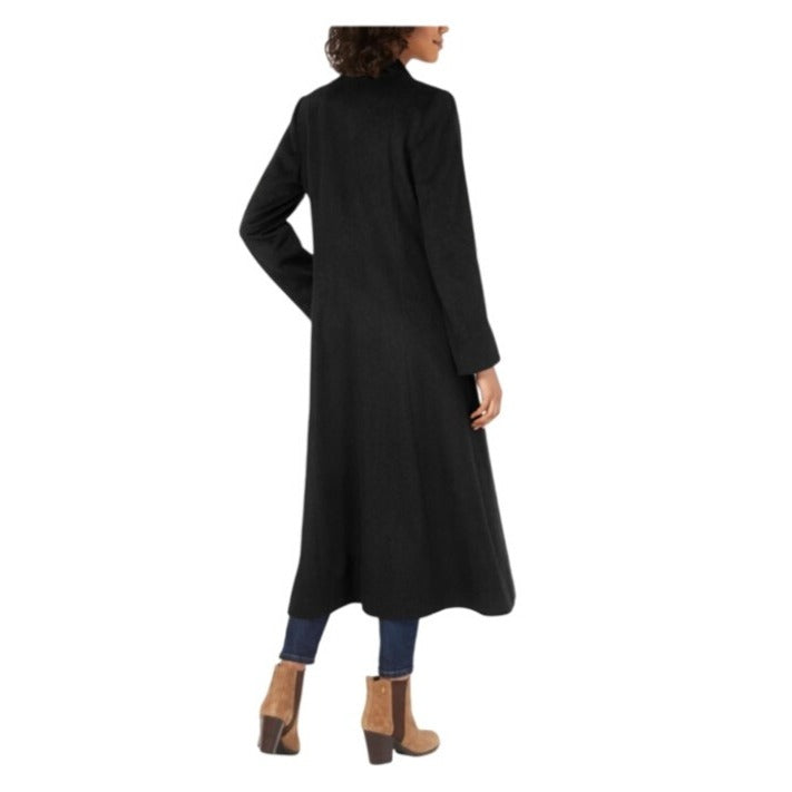 Forecaster Dark Gray Wool Cashmere Long Overcoat