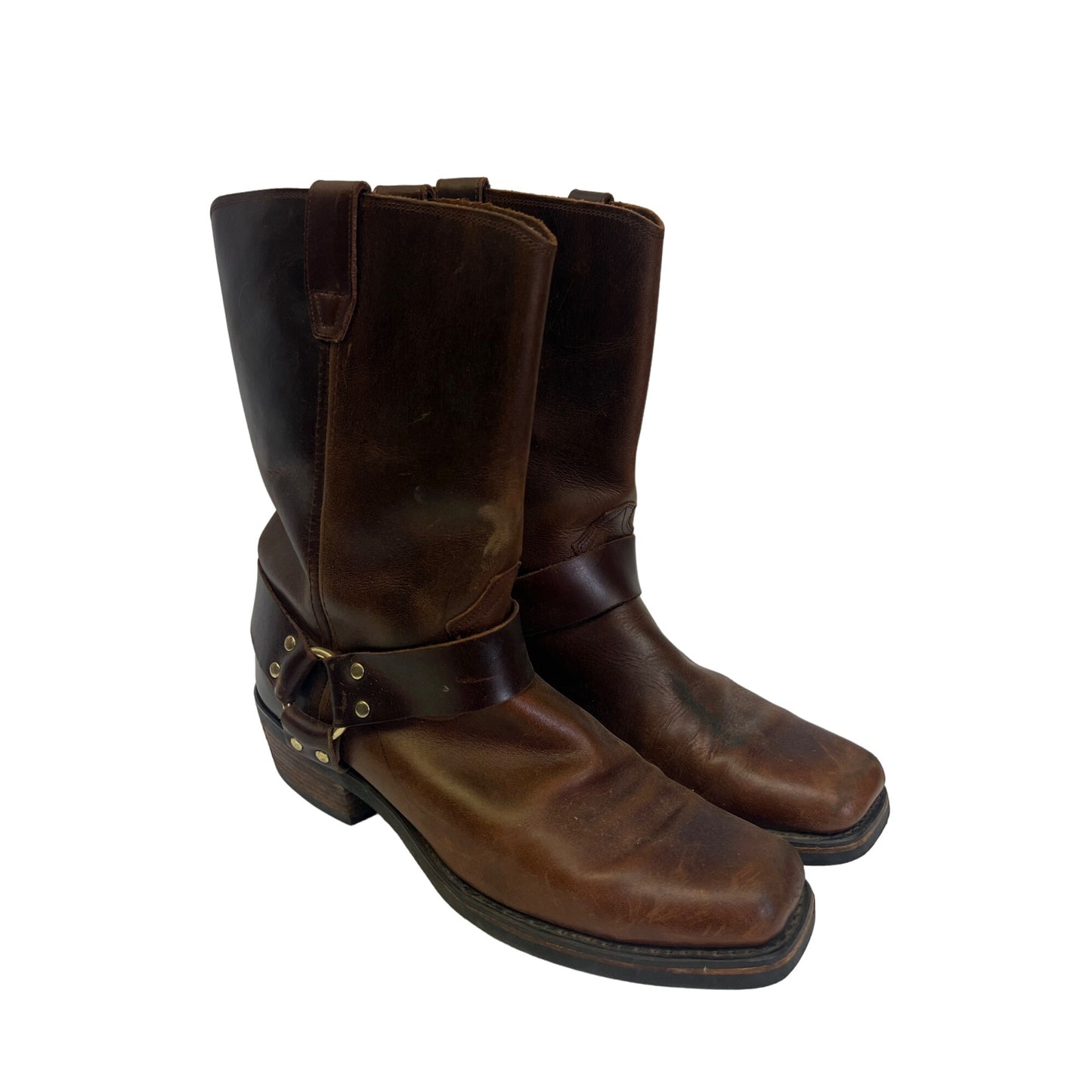 Dingo Brown Leather Harness Riding Boots