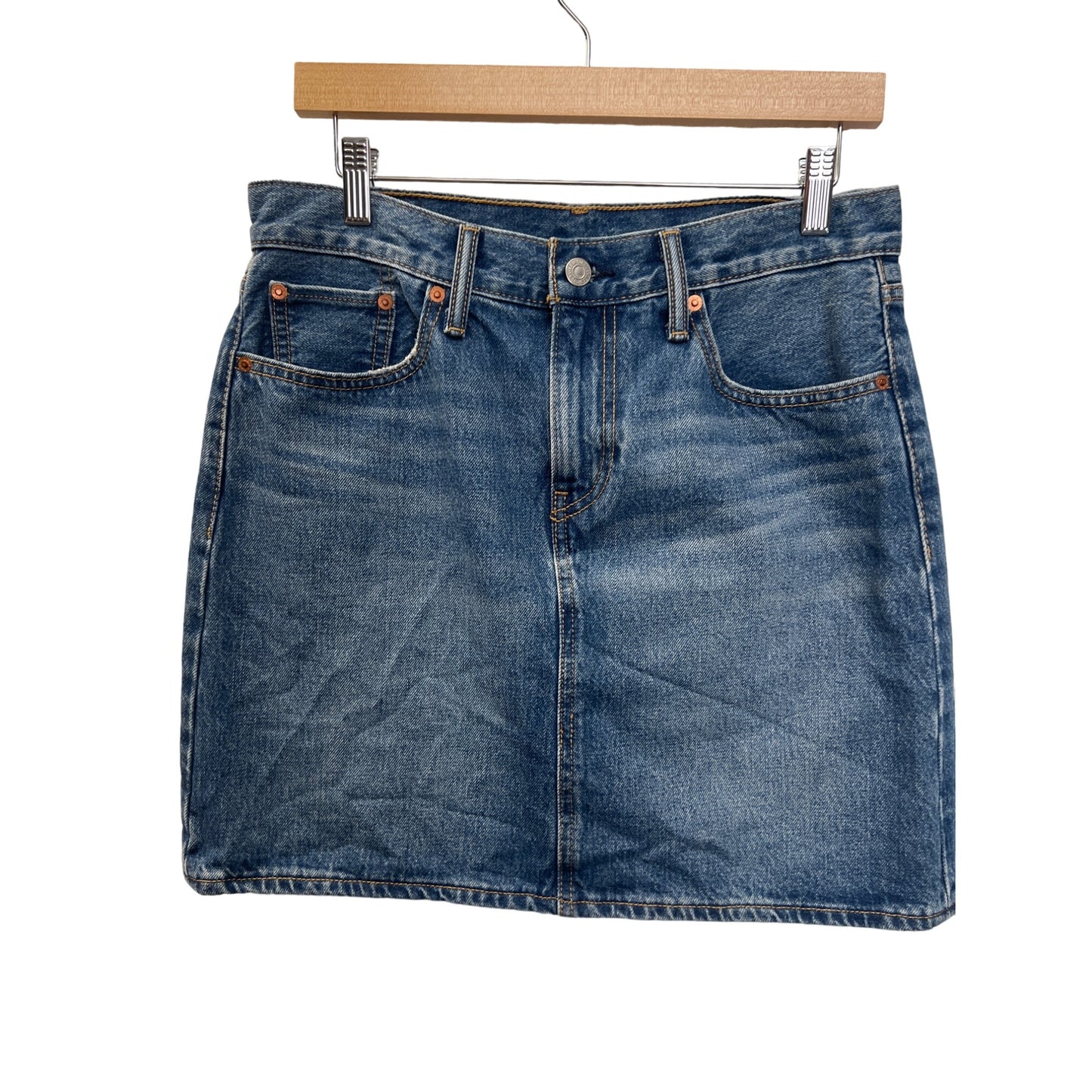 Levi's Classic Short Denim Red Tab Mini Jean Skirt