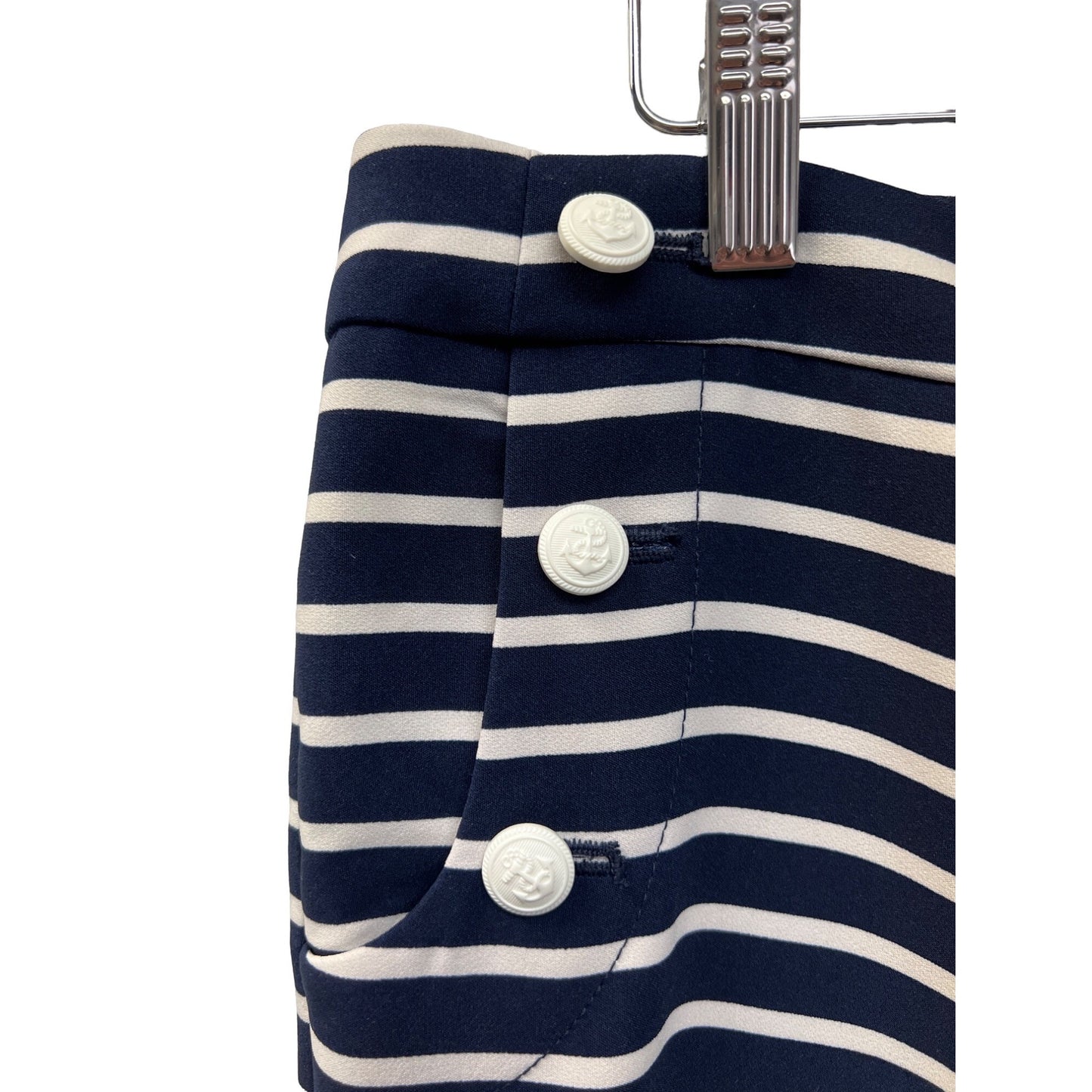 The Limited Navy and White Striped Nautical Trouser Pants