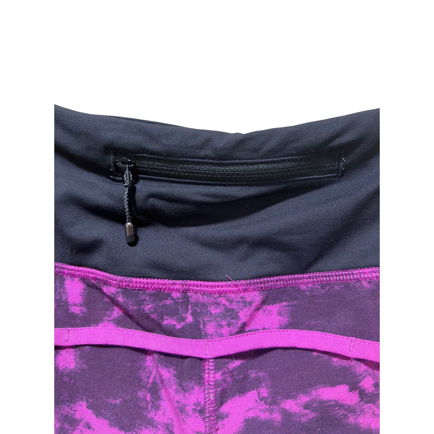 Lululemon Run Times Shorts Breezie Regal Plum & Black Splatter Pattern Size 10