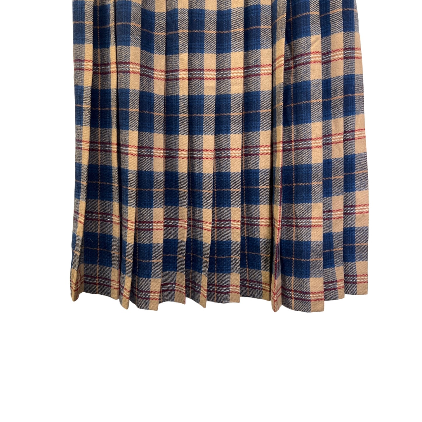 Pendleton Vinatage Authentic Cailean Tartan Wool Pleated Midi Skirt