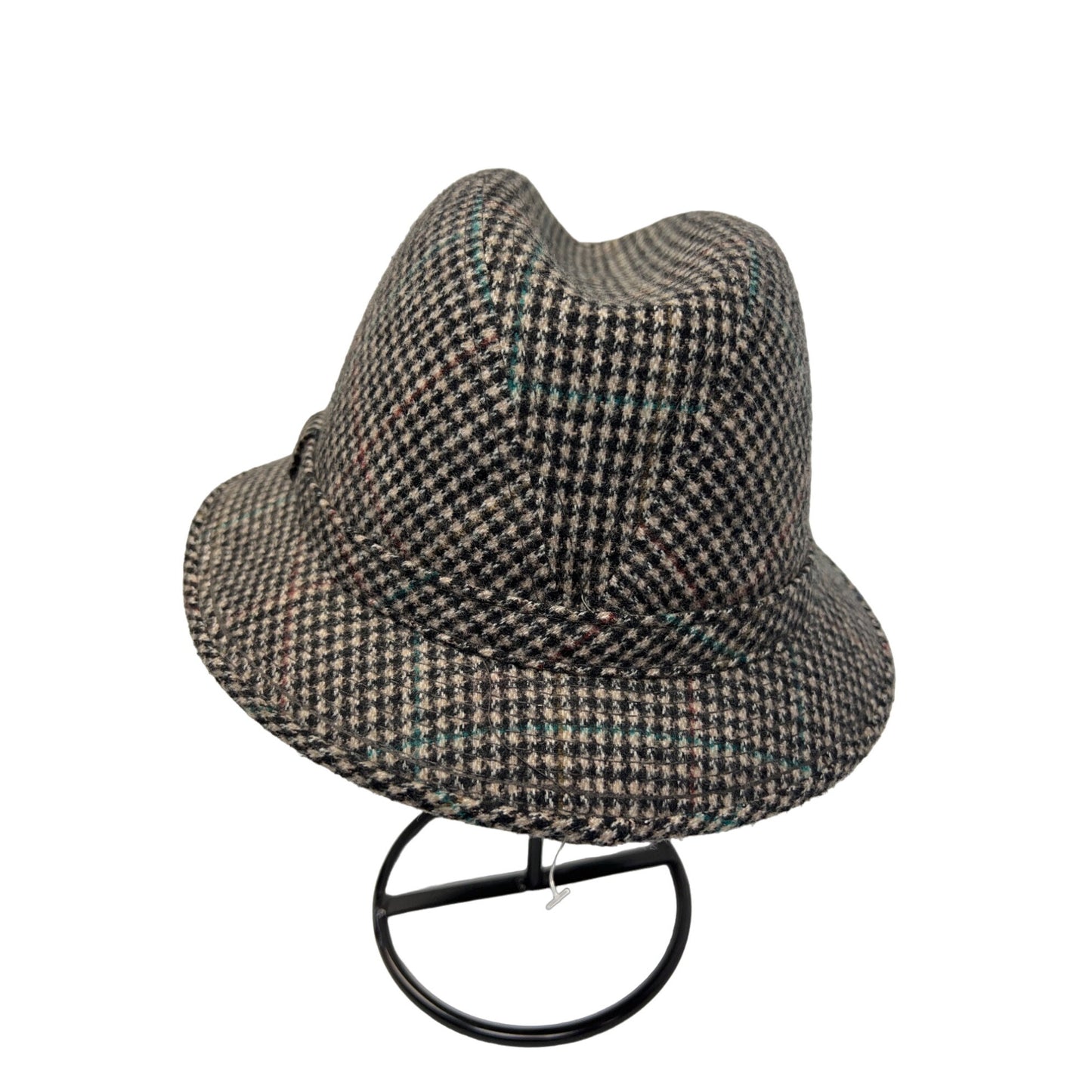 Dobbs Fifth Ave Vintage Wool Houndstooth Fedora