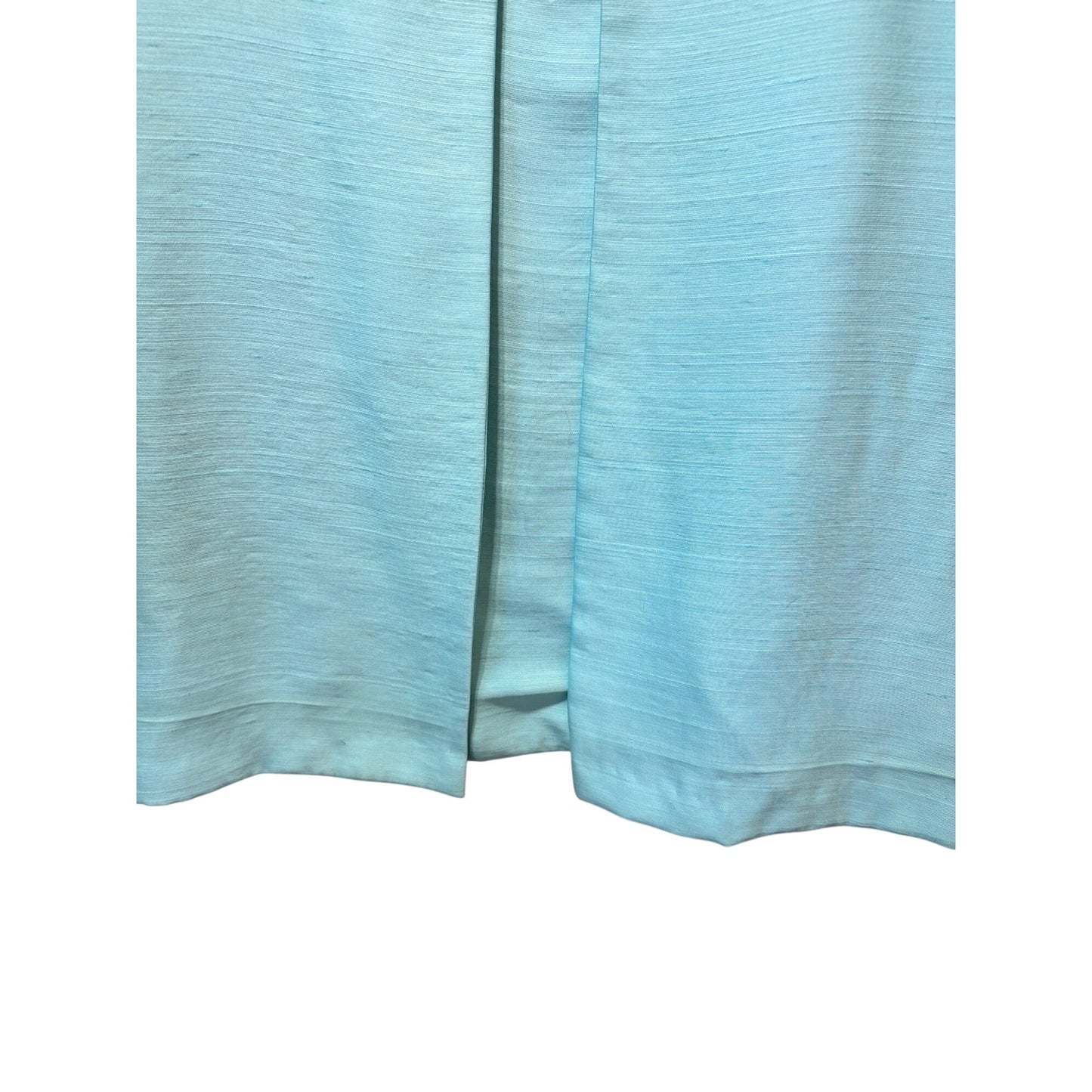 B. Altman & Co Vintage 1960s Robins Egg Blue Silk Dress & Coat Set With Button Details & Pockets – MCM Style