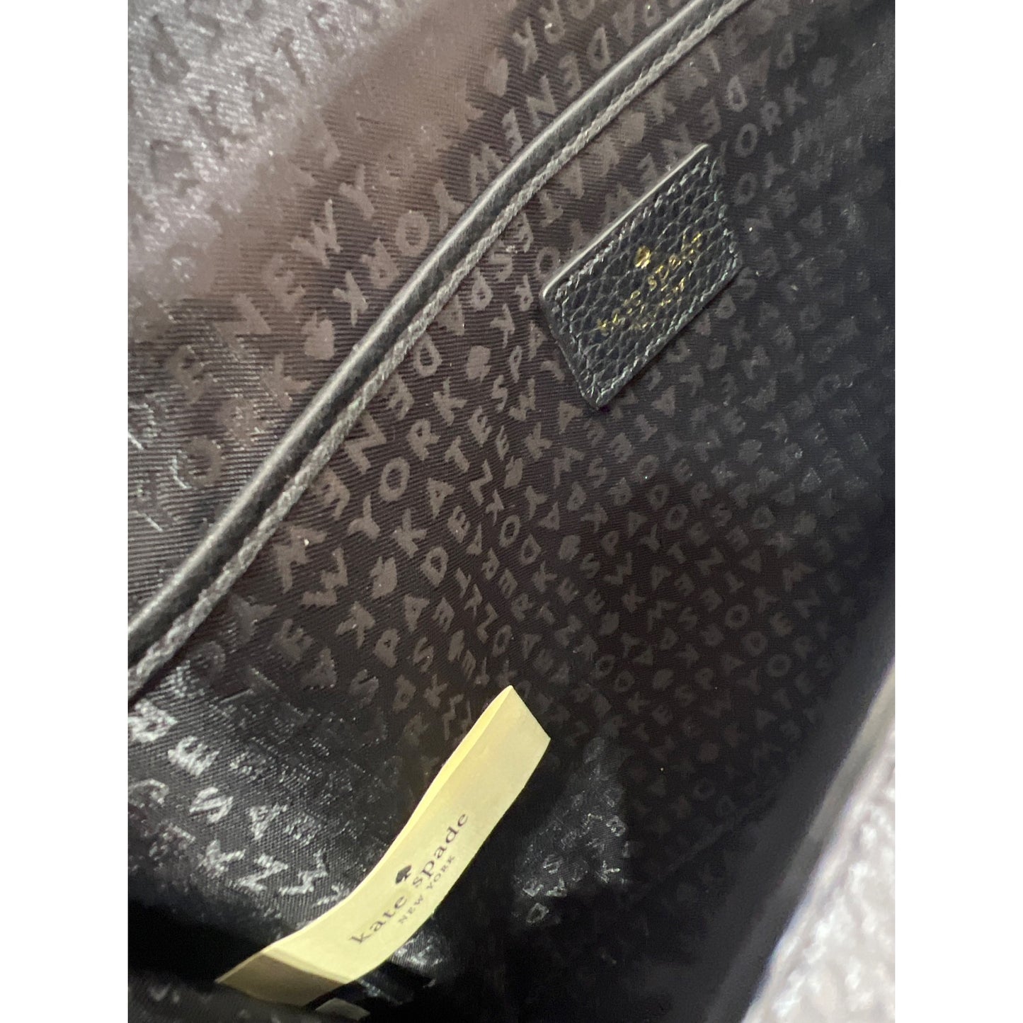 Kate Spade Flynn Street Valencia Black & White Leather Crossbody Purse
