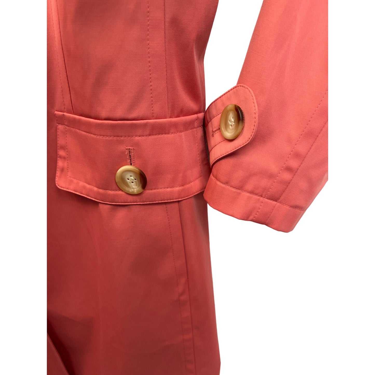 Gallery Long Pink Trench Coat