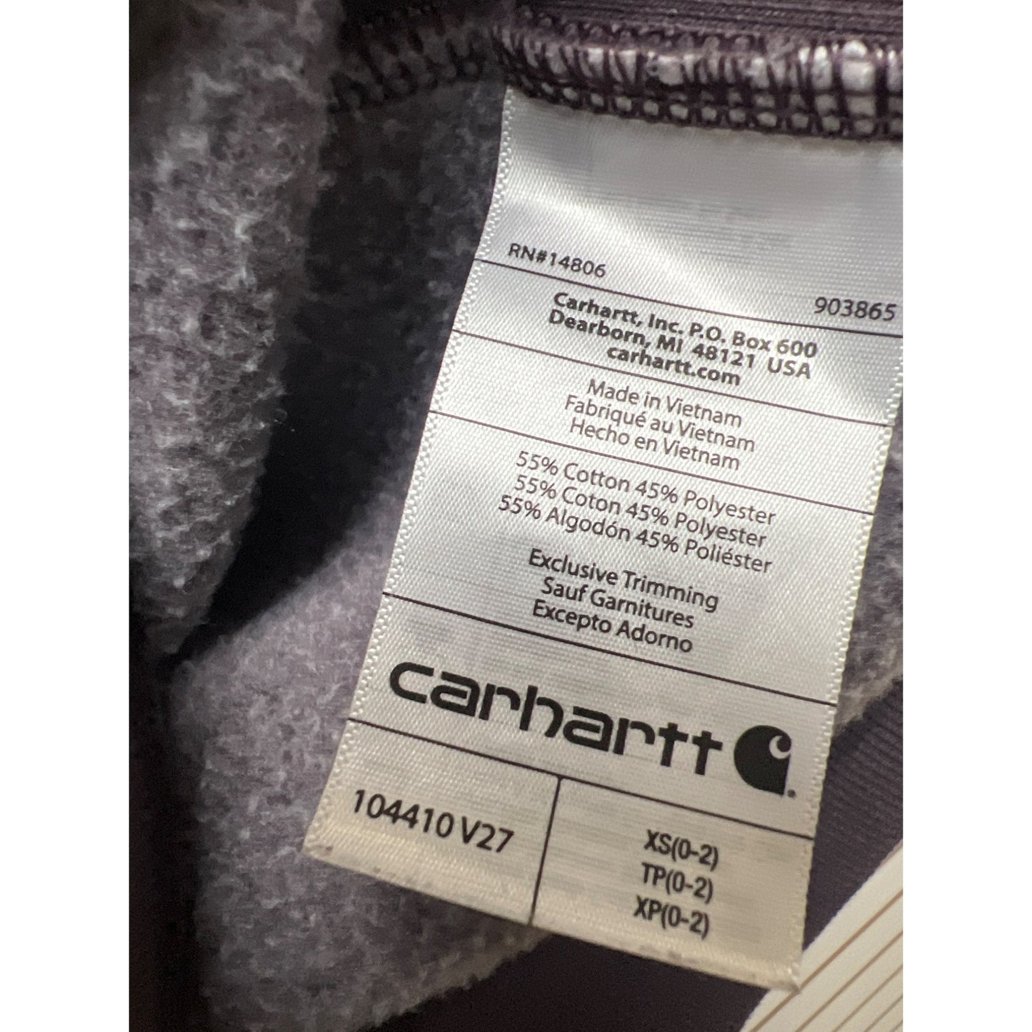 Carhartt Purple Lavender Crewneck Spellout Sweatshirt