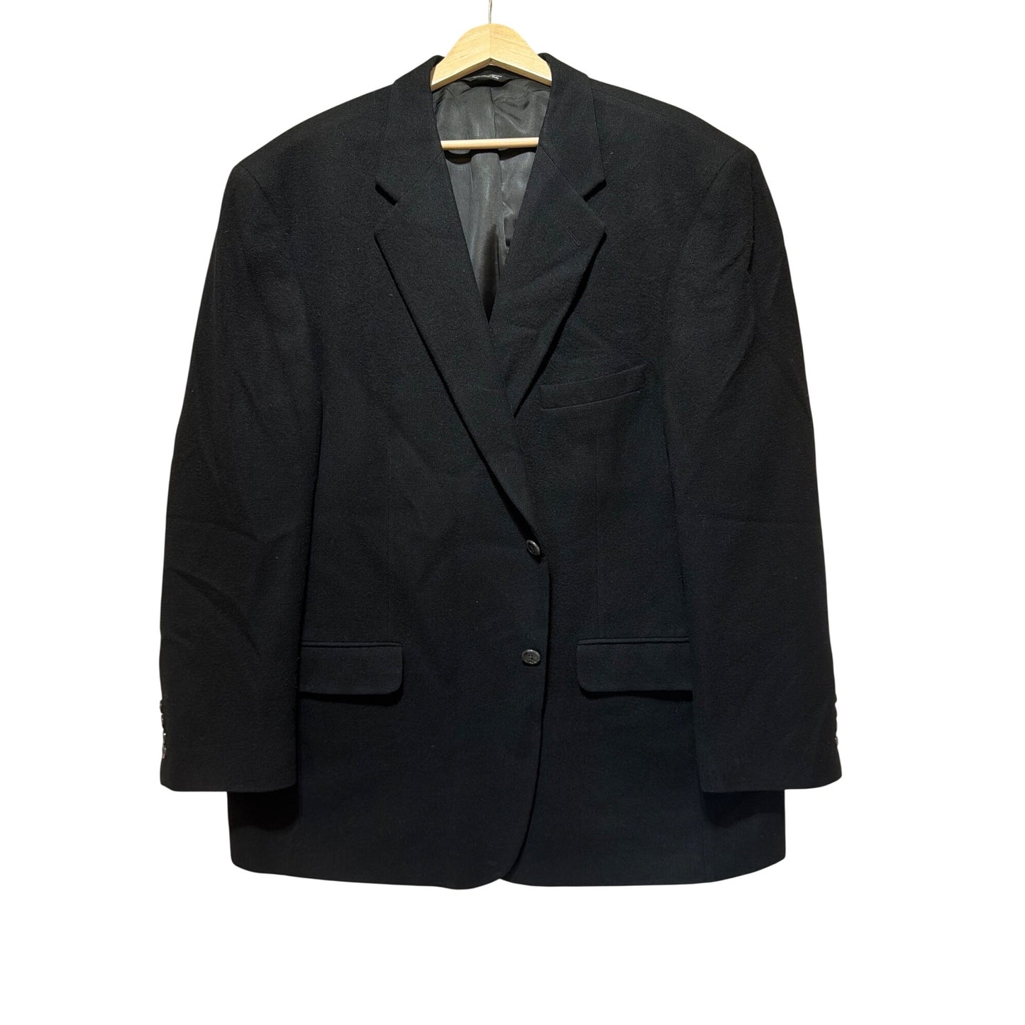 Bill Blass Black Label Parisian Mens 100% Camel Hair Blazer Jacket Size 48R Vintage 90s