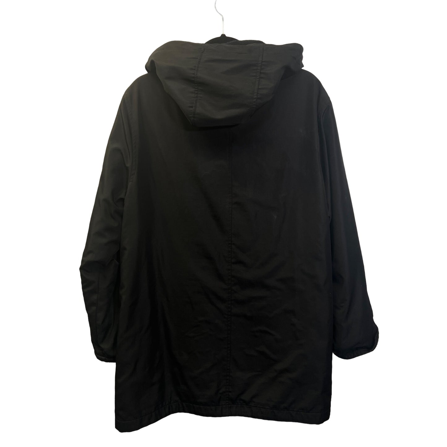 Fendi Vintage 90's Black Soft Shell Over Sized Hoodie Jacket