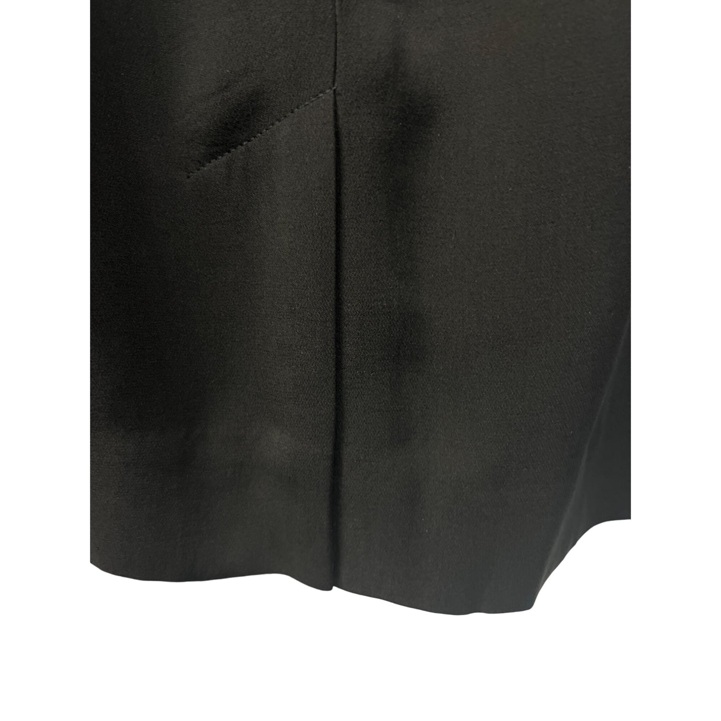 Dana Buchman Petites Black Silk Pencil Straight Skirt