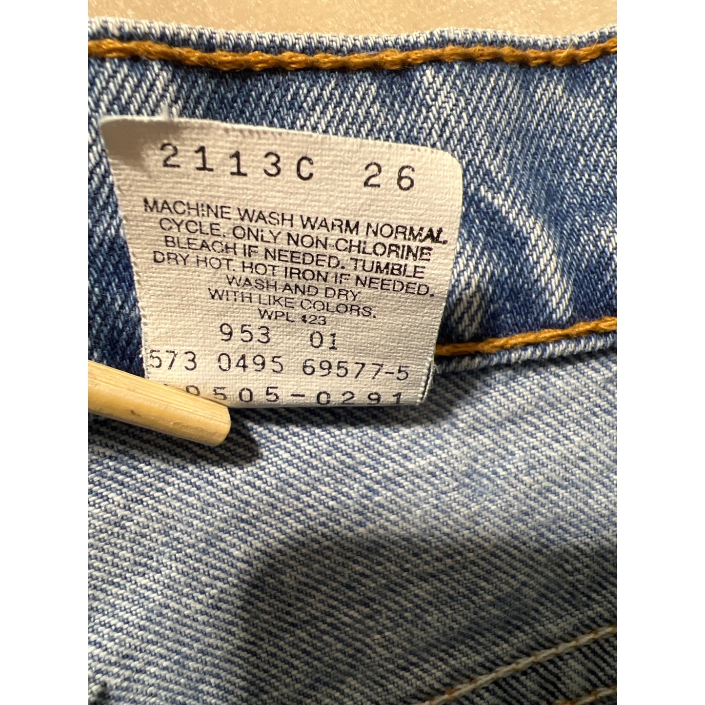 Levis 505 Regular Fit Straight Leg Jeans 11 Short Vintage 90s USA Denim Classic Blue