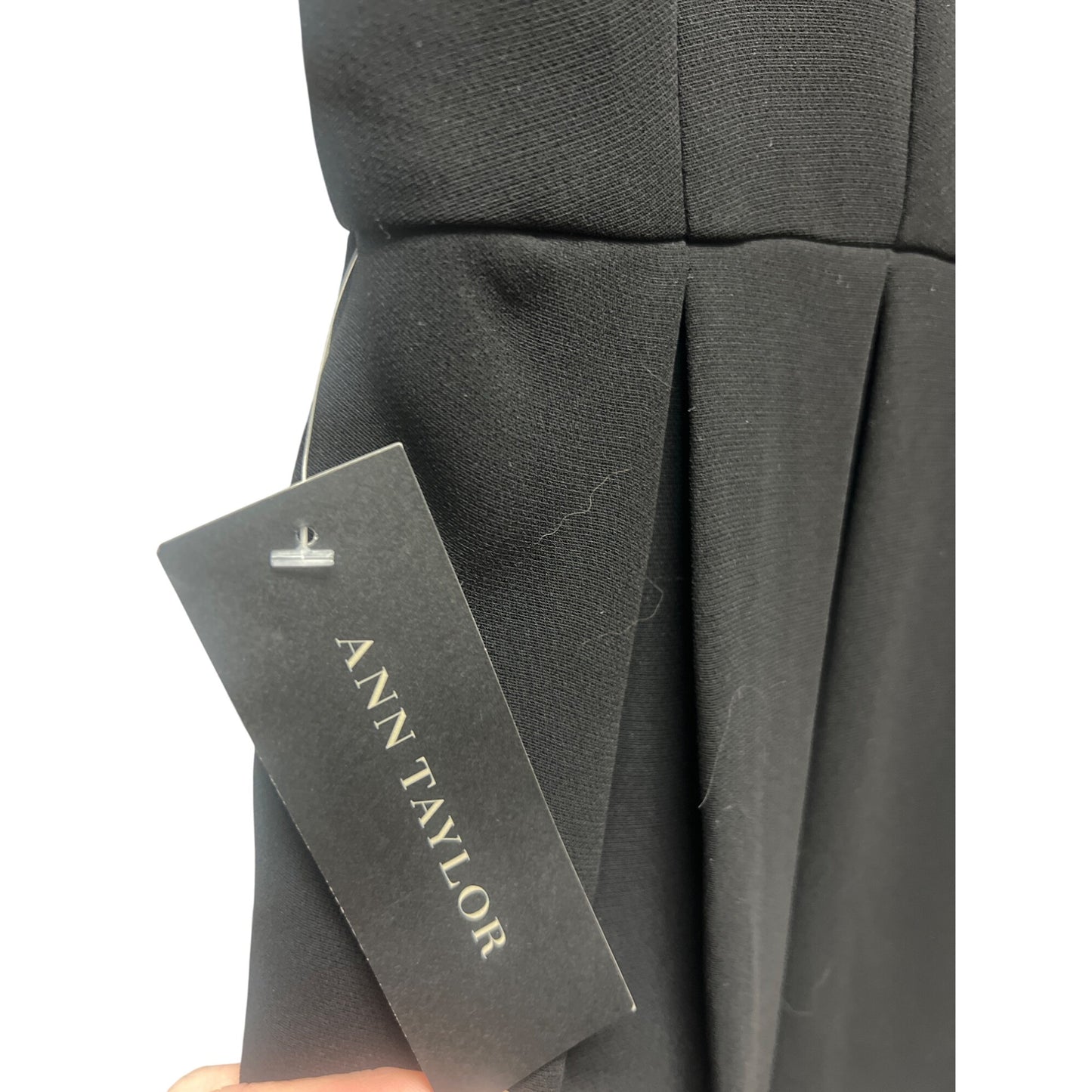 Ann Taylor NWT Black Bow Tie Accent  Little Black Shift Dress