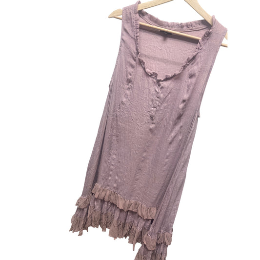Coco + Carmen Lavender and Chiffon Ruffle Tunic Dress
