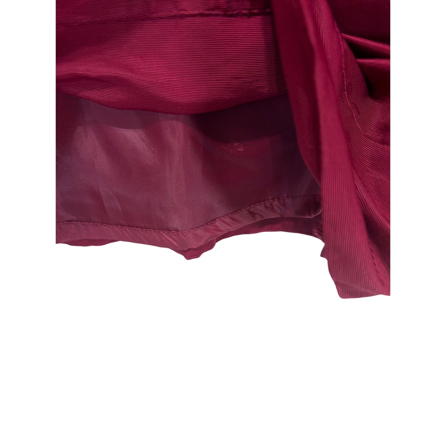 Target Limited Edition Strapless Wine Party Dress With Gold Back Zipper Closure
