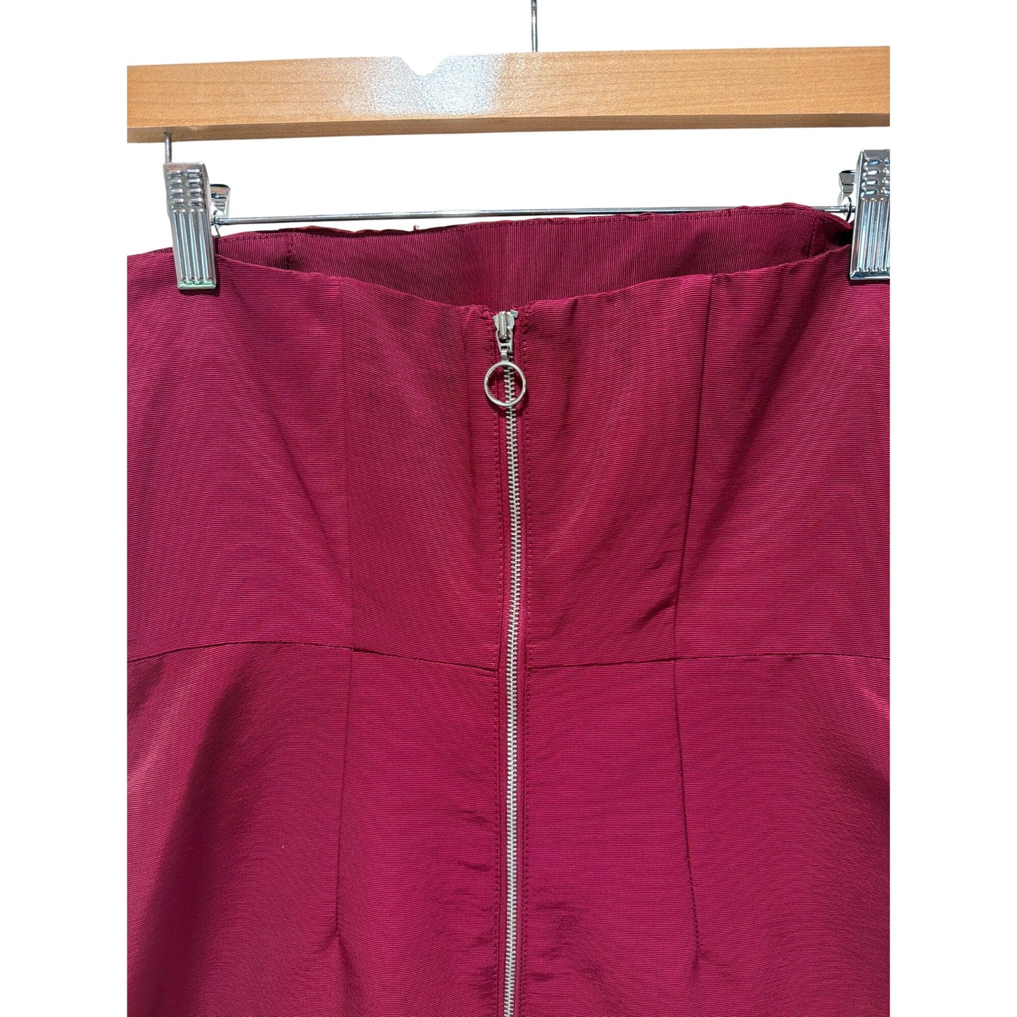 Target Limited Edition Strapless Wine Party Dress With Gold Back Zipper Closure