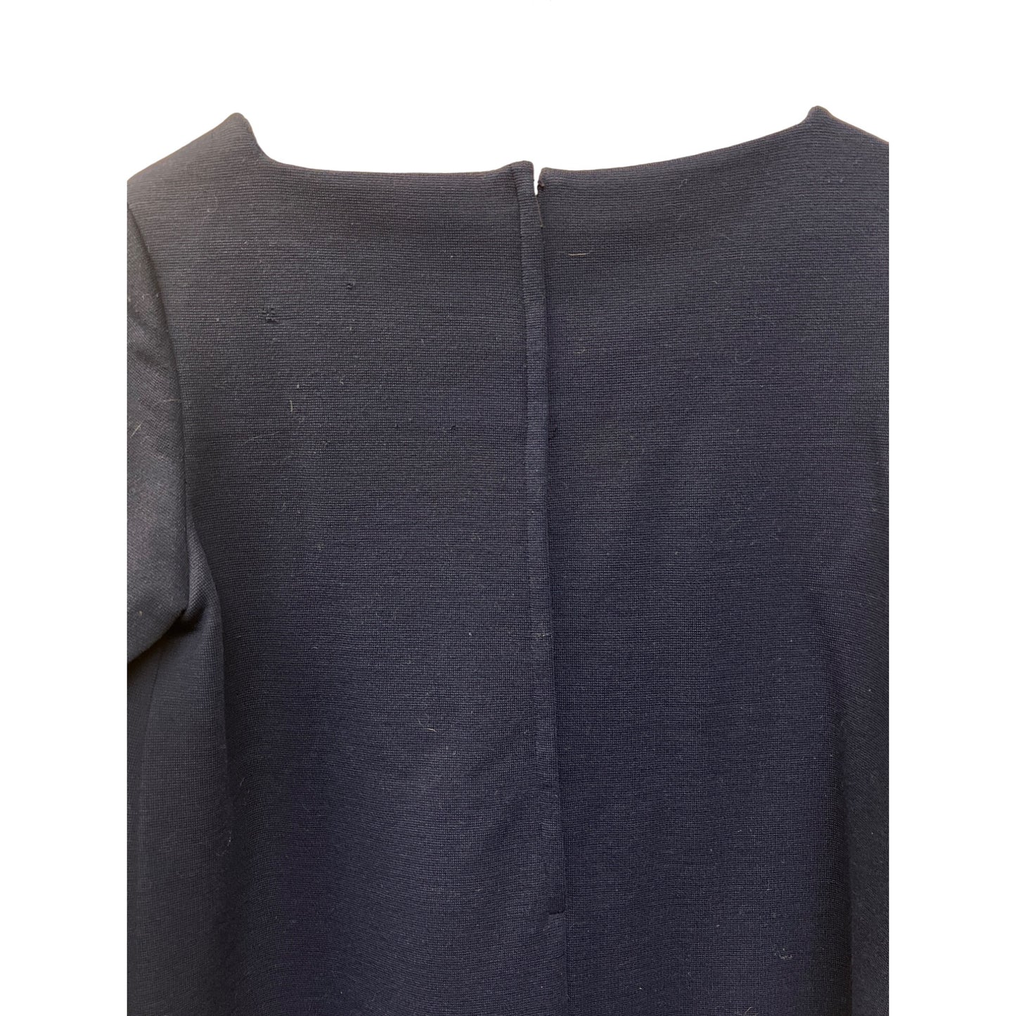 Moderno Knits Vintage 60's Navy Blue Basic Sheath Dress