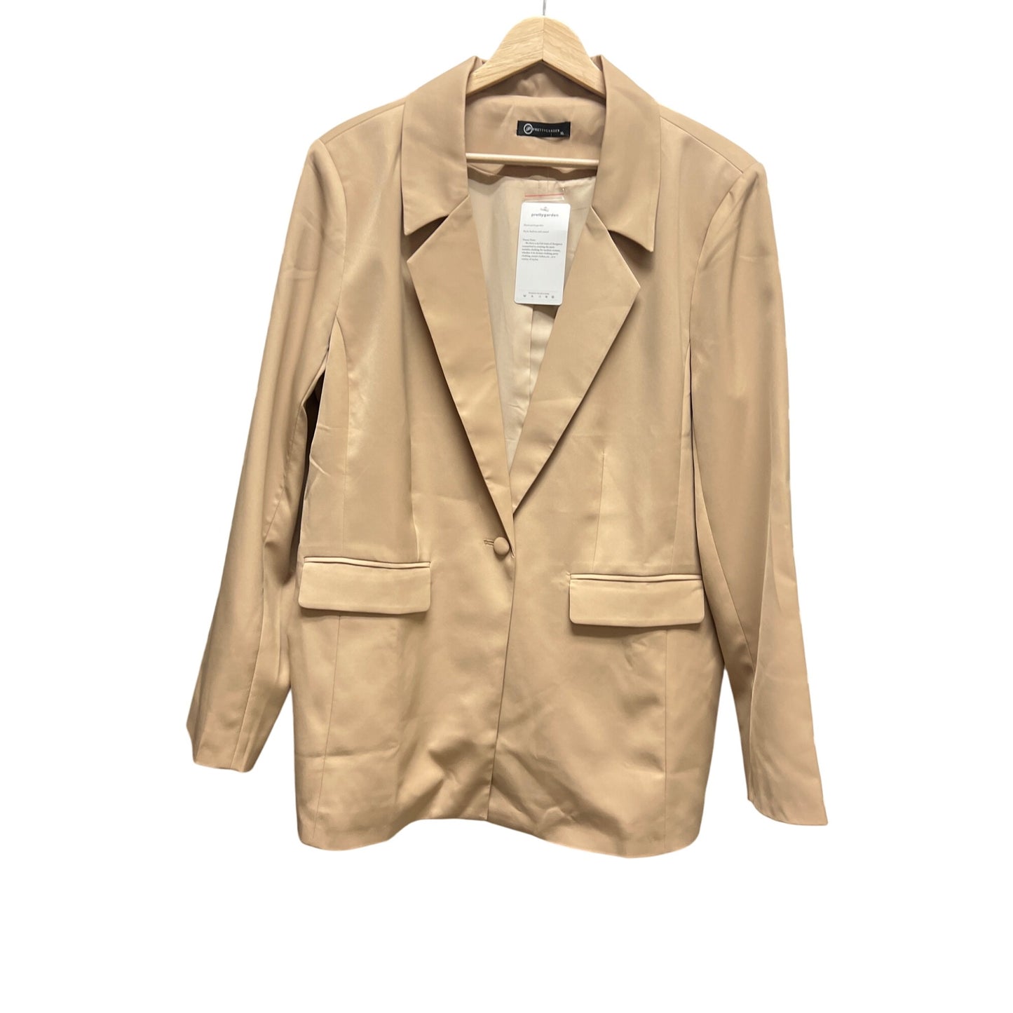 Pretty Garden NWT Tan Oversized Career Blazer